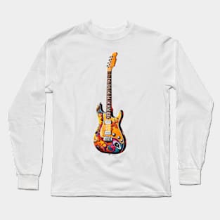 Retro 90s Guitar Long Sleeve T-Shirt